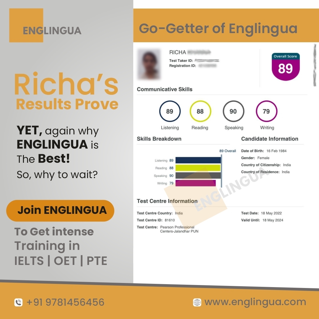 PTE Coaching In Jalandhar | Best PTE Institute - Englingua